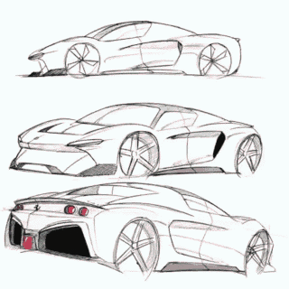 Car design crash course How to sketch a car in side view with pen  paper   YouTube